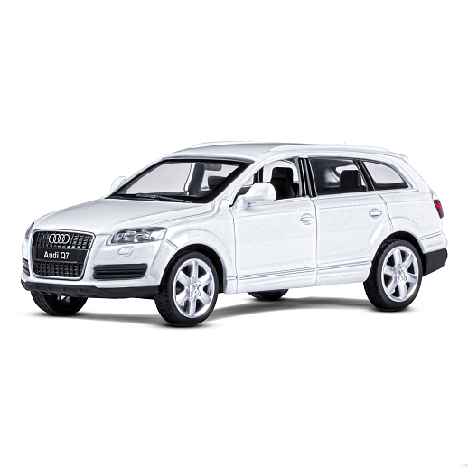 ТМ "Автопанорама" Машинка металлическая 1:43 Audi Q7, белый, откр. двери, инерция, в/к 17,5*12,5*6,5 см в Джамбо Тойз #2