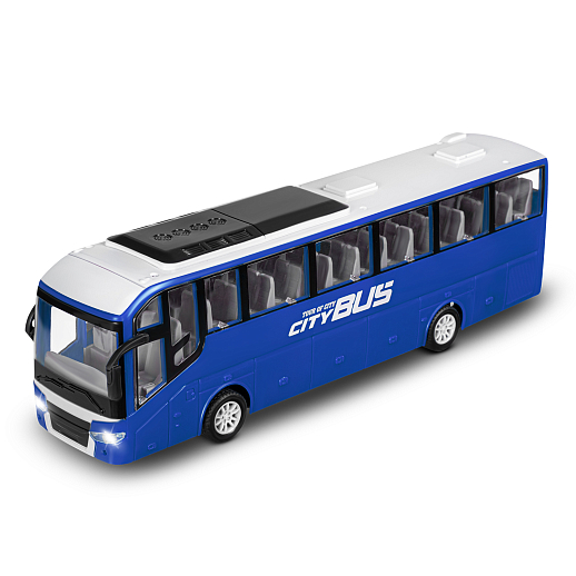 Р/У автобус,  с аккум., цвет синий, в/к 36*14,5*10см в Джамбо Тойз #10