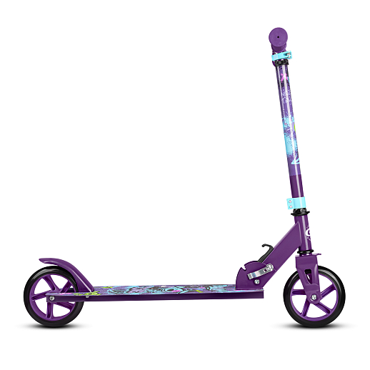 Самокат из 100% стали с полиуретановым колесом диаметром 145 мм, подшипником ABEC-7 грипсы TPR Размер изделия: 76 * 32 * 96 см Упаковка: 1 шт / коробка, 23*12*68.5 см размер деки:: 51X12 см, фиолетовый в Джамбо Тойз #9