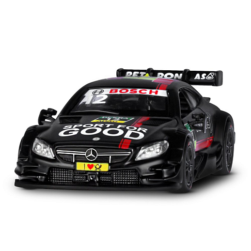 ТМ "Автопанорама" Машинка металлическая 1:42 Mercedes-AMG C 63 DTM, черный матовый, откр. двери, инерция, в/к 17,5*12,5*6,5 см в Джамбо Тойз #6