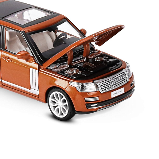 ТМ "Автопанорама" Машинка металлическая 1:34 2013 Range Rover,оранжевый перламутр, свет, звук, откр. двери, капот и багажник, инерция, в/к 17,5*13,5*9 см в Джамбо Тойз #18