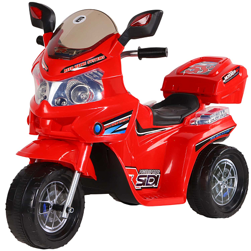 Мотоцикл на аккум., 6V4.5AH*1, звук, свет, размер 90*44*58см, макс. нагрузка 25 кг. Цвет - красный в Джамбо Тойз #2