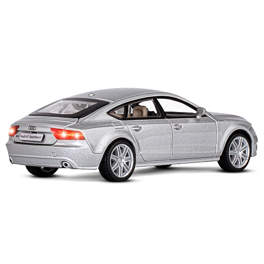ТМ "Автопанорама" Машинка металлическая 1:32 Audi A7, серебряный, свет, звук, откр. двери, капот и багажник, инерция, в/к 17,5*13,5*9 см в Джамбо Тойз #10
