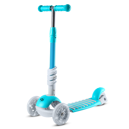 Трехколесный самокат-беговел CITYRIDE 3в1. в/к. Колеса PU 120/95, передние LED свет. Ручка - сталь,  в Джамбо Тойз #4