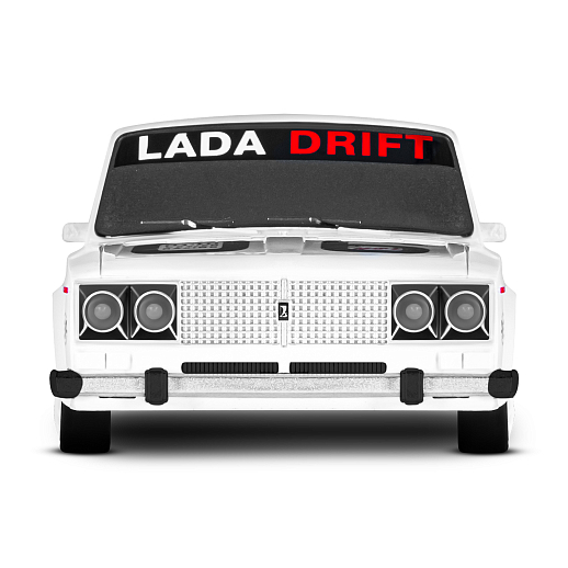 AUTODRIVE Р/У Машина для дрифта LADA 2106,М1:24,2.4GHz,4WD,свет фар,4 доп.колеса,конусы,с аккум.,цв. белый/серебро/черн.,в/к 20,5*13*13см в Джамбо Тойз #6