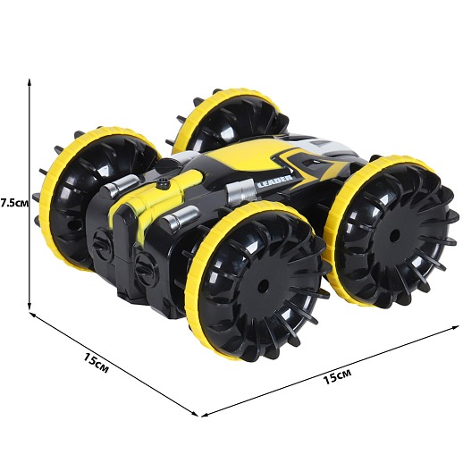 AUTODRIVE Р/У Перевертыш-амфибия, 2.4GHz, 4WD, переворот,разворот на 360,аккум. в компл., желтый, в/к 29*22*8см в Джамбо Тойз #10