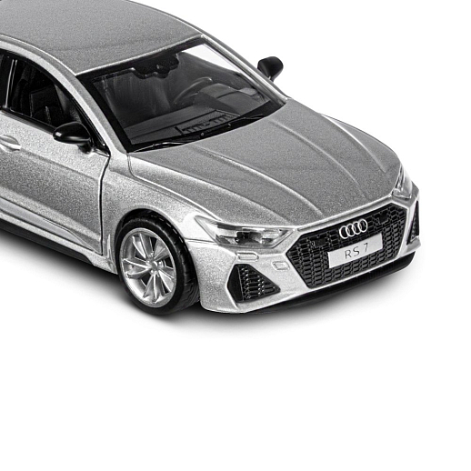 ТМ "Автопанорама" Машинка металл.1:35 Audi RS7 Sportback, серый, откр. двери и капот, свет, звук, инерция в/к 18*9*13,5 см в Джамбо Тойз #18