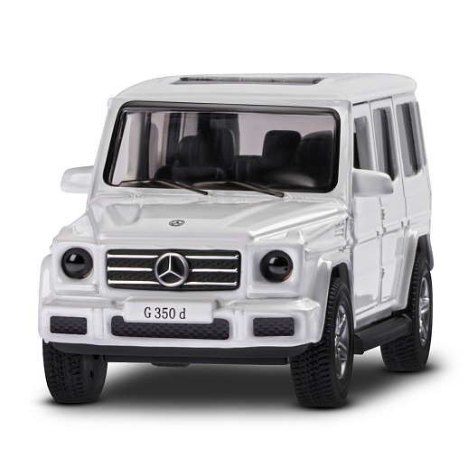 ТМ "Автопанорама" Машинка металлическая 1:42 Mercedes-Benz G350d, белый, откр. двери, инерция, в/к 17,5*12,5*6,5 см в Джамбо Тойз #6