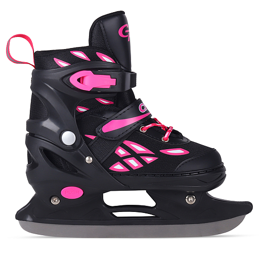 Детские раздвижные ледовые коньки, текстильный мысок, лезвие нержавеющая сталь, размер M (34-38) в н/сумке в Джамбо Тойз #3