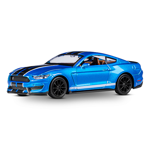 ТМ "Автопанорама" Машинка металлическая 1:32 Ford Shelby GT350, синий, свет, звук, откр. двери, капот и багажник, инерция, в/к 17,5*13,5*9 см в Джамбо Тойз #2