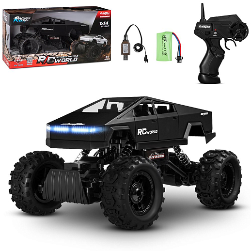 Р/У краулер,М1:14, 2.4GHz, 4WD, свет.эффекты, цвет матовый черный,в/к 49,5*27,7*31см в Джамбо Тойз