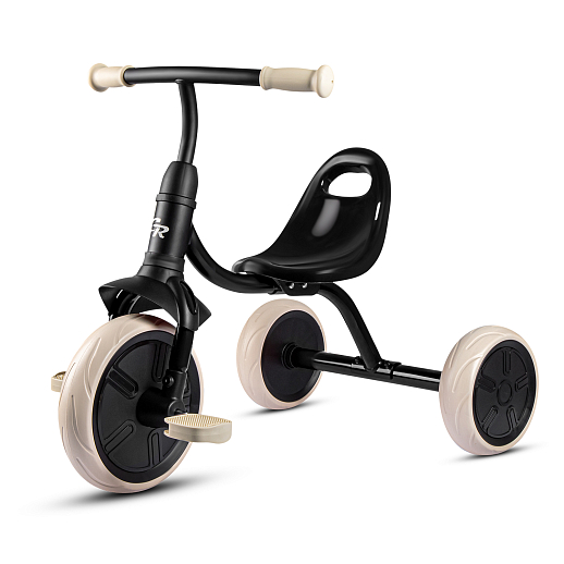 Трехколесный велосипед Cityride, пластиковые колеса 9/7.5", пластиковое сидение, цвет: черный в Джамбо Тойз