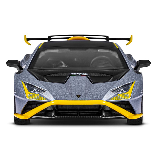ТМ "Автопанорама" Машинка металлическая, 1:32 Lamborghini STO, серый глянец, откр. двери и багажник, свет, звук, инерция, в/к 17,5*12,5*6,5 см в Джамбо Тойз #12