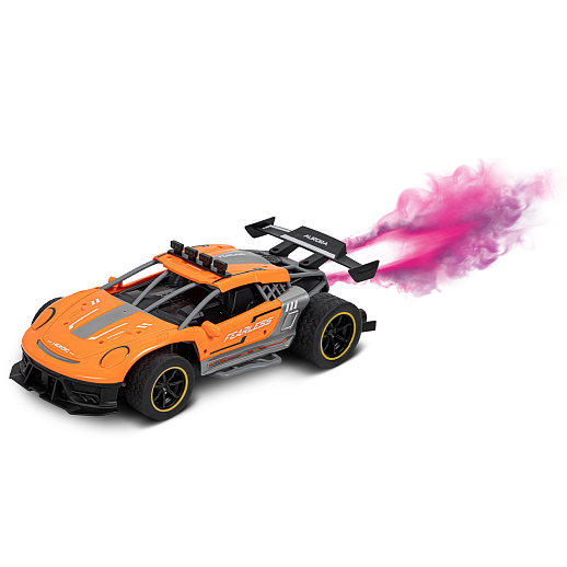 AUTODRIVE Р/У машина с паром,свет,звук,1:12,движ. во все стороны,аккум. в компл.,оранж., в/к 42,7*17*17,5см в Джамбо Тойз #8