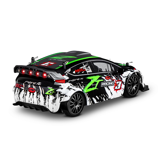 Р/У Машина для дрифта,1:24,2.4GHz,4WD,свет,с аккум, цвет зел./черн./красн., в/к 28*8*22,5см в Джамбо Тойз #8
