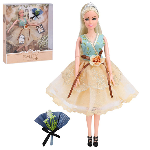 "Кукла "Принцесса" с шарнир. руками,ногами,  в комплекте аксессуары, в/к 28х6х32,5 см в Джамбо Тойз
