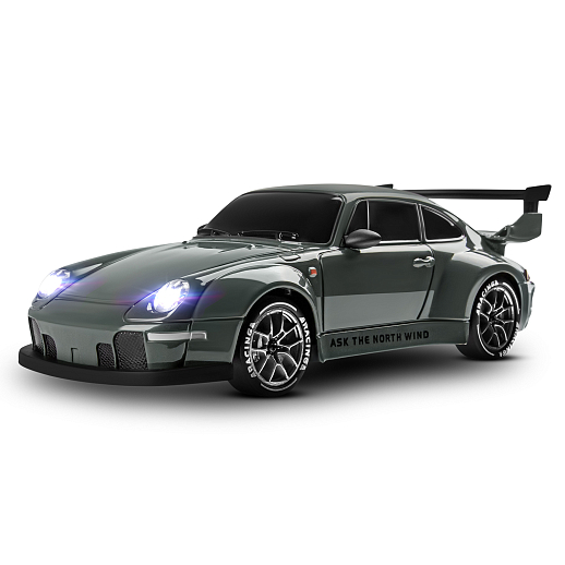 Р/у машинка для дрифта М1:24,2.4GHz,4WD,сменные шины 4шт., конусы 8шт.,свет,с аккум.,цвет серый,в/к 24,5*11,5*19см в Джамбо Тойз #12