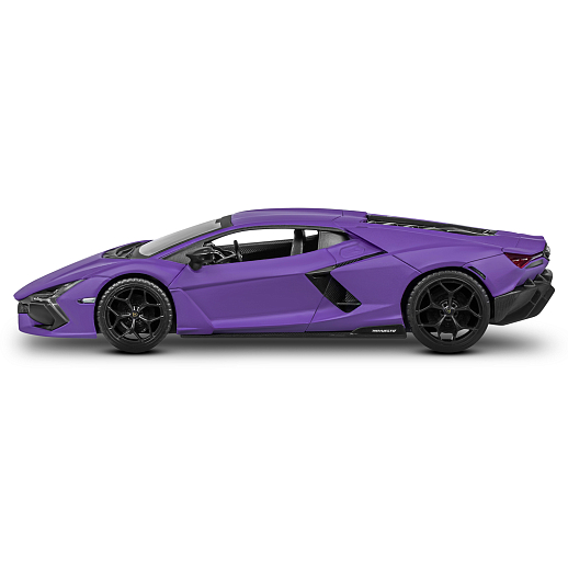 Игрушка для детей: Машинка металлическая, 1:24 Lamborghini, цвет фиолетовый, свет, звук, свободный ход колес, артикул JB1251761 в Джамбо Тойз #8