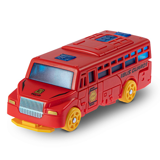 Робот-трансформер, трансформация в автобус, цвет красный, в/к 11*8,5*17см в Джамбо Тойз #5