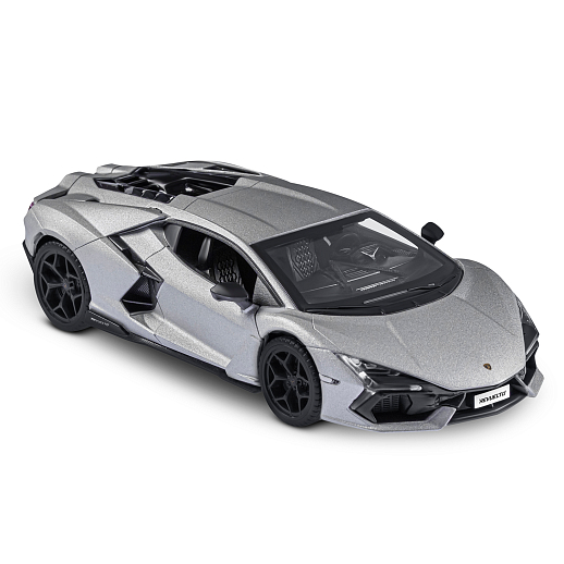Игрушка для детей: Машинка металлическая, 1:24 Lamborghini, цвет серый, свет, звук, свободный ход колес, артикул JB1251763 в Джамбо Тойз #15