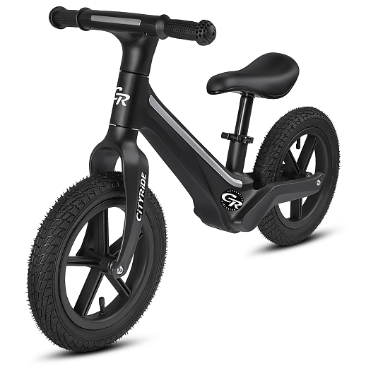 Беговел Cityride, модель CR-BB-07, рама пластик, надувные колеса 12", свет, цвет чёрный в Джамбо Тойз #2