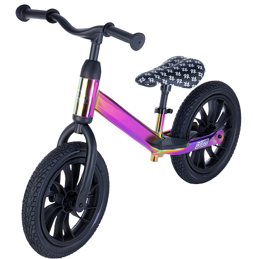Беговел "CITYRIDE REVO" air 12". Рама сталь, вынос, диск пластик. Сиденье с эксцентриком. Цвет бензин розовый в Джамбо Тойз #2