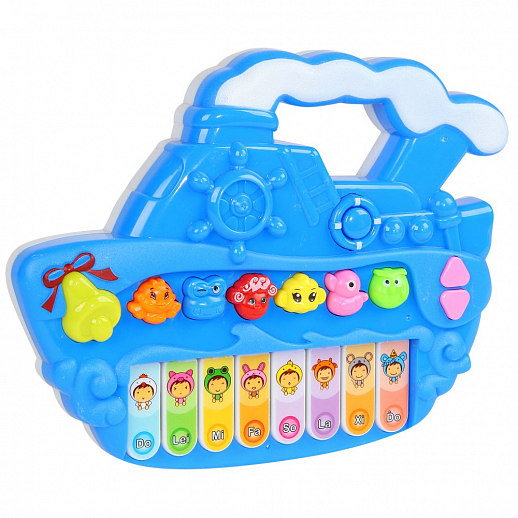 Музыкальная игрушка "Пианино", звук.эфф., цвет синий,  в/к 24,5*24*5 см в Джамбо Тойз #3