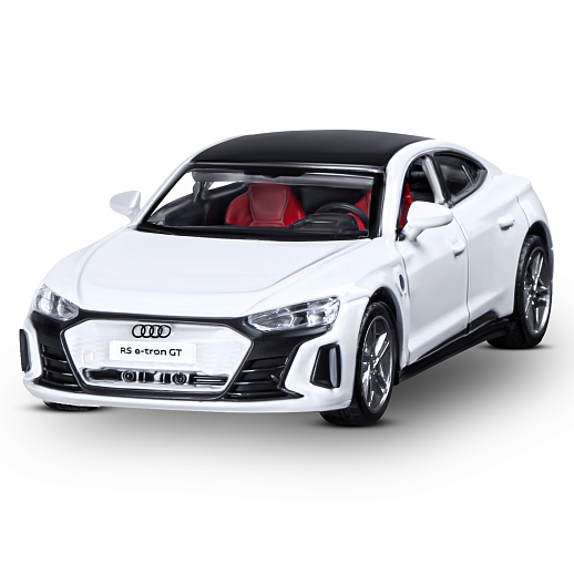 Машинка металлическая 1:36 Audi RS e-tron GT с зарядной станцией, белый, свет, звук, откр. двери и капот, инерция, в/к 20,6*9,*9 см в Джамбо Тойз #7