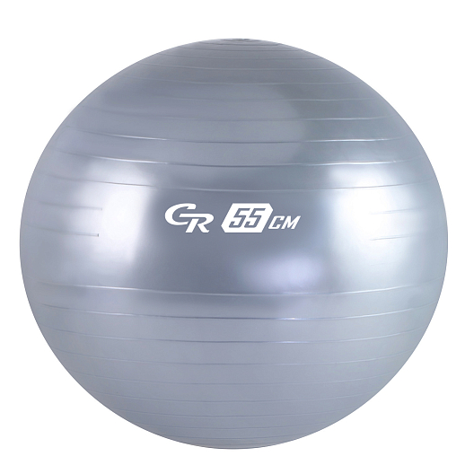 Мяч гимнастический, 55 см ТМ "CR", 600г, серебристый, в сумке в Джамбо Тойз