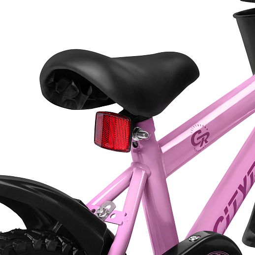 Велосипед двухколёсный CITYRIDE, модель CR-B2-07F51, колеса 12", рама сталь 0,75, колеса сталь, балансирные колеса, цвет розовый в Джамбо Тойз #5