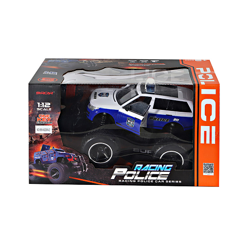 Р/У Монстр-трак "Полиция" М1:12, 27Hz, 5 каналов, свет фар, передн.двери открываются с пульта, синий.,в/к 52*30*25,5 см в Джамбо Тойз #2