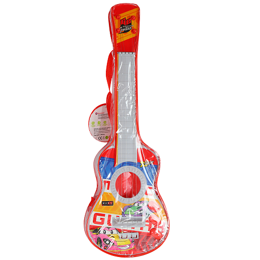 Гитара детская на батарейках (2 шт. АА не входят в компл) световые, звуковые эффекты, в сумке 56,5*19*4 см в Джамбо Тойз #2