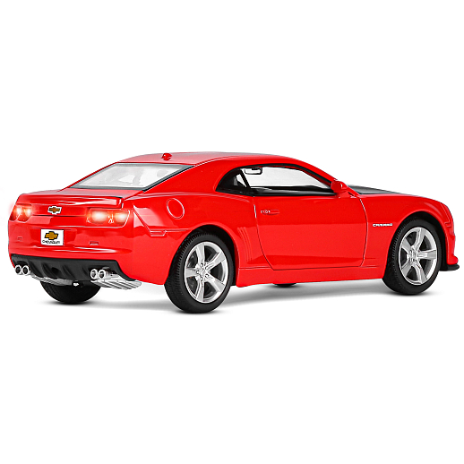 ТМ "Автопанорама" Машинка металлическая 1:32 Chevrolet Camaro SS, красный, свет, звук, откр. двери, капот и багажник, в/к 17,5*13,5*9 см в Джамбо Тойз #9