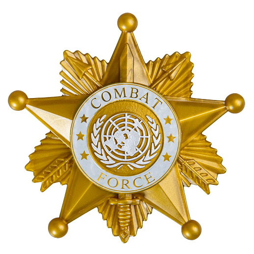 Автомат на батарейках, звук свет, значок в комплекте, бежевый, 61*24*5 см, в/к в Джамбо Тойз #6