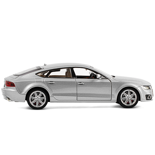 ТМ "Автопанорама" Машинка металлическая 1:24 Audi A7, серебряный, откр. двери, капот и багажник, свет, звук, свободный ход колес, в/к 24,5*12,5*10,5 см в Джамбо Тойз #7