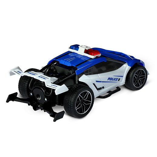 AUTODRIVE_Р/у гоночная машина с паром, М1:22, цвет синий с белым, полиция, в/к 21*10,5*7,5см в Джамбо Тойз #6