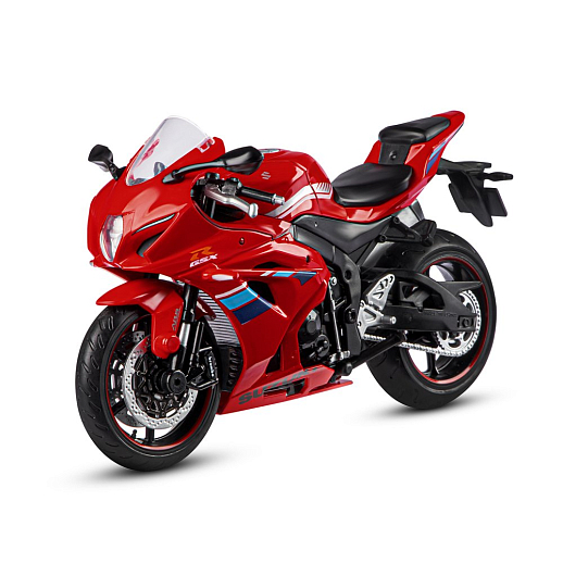 ТМ "Автопанорама" Мотоцикл металл. 1:12 SUZUKI GSX-R1000, красный, свободный ход колес, в/к 7,1 х 11,7 х 20,6 см в Джамбо Тойз #2