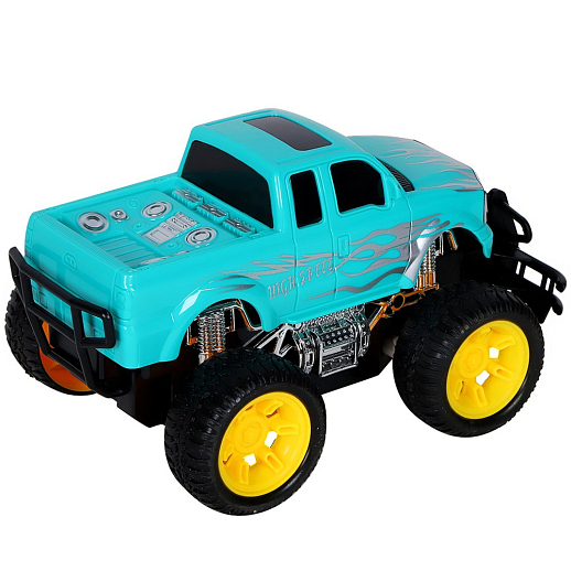 AUTODRIVE Р/У Монстр-трак, движение вперед/назад/повороты, цвет бирюзовый, аккум. в компл., в/к 26*15*14см в Джамбо Тойз #5