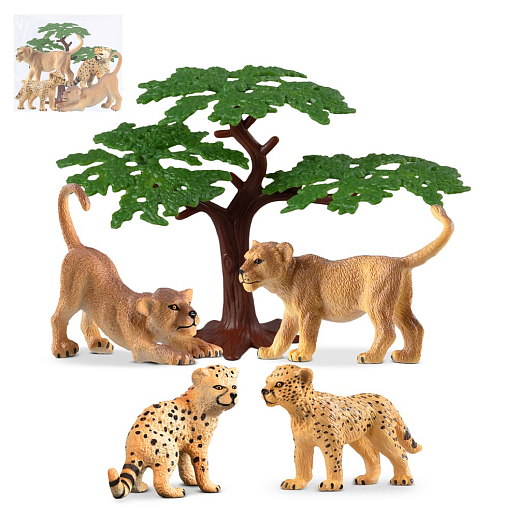 ТМ "КОМПАНИЯ ДРУЗЕЙ", серия "Животные планеты Земля", набор животных "Детеныши", 5 шт, в/п в Джамбо Тойз