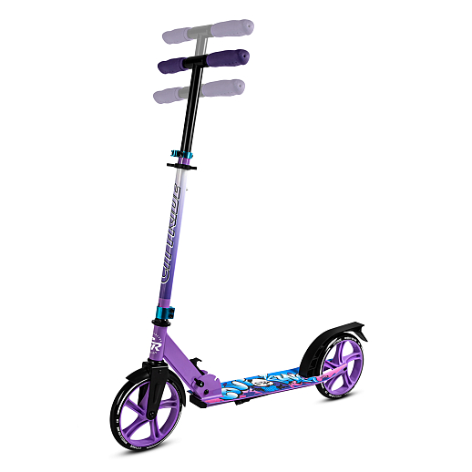 2хкол. самокат CITYRIDE 200, сталь 100%, грипсы 135мм TPR, колеса PU 200/200 мм. Розовый в Джамбо Тойз #9