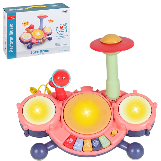 Музыкальная игрушка "Барабаны", в/к  32х24х11 см в Джамбо Тойз