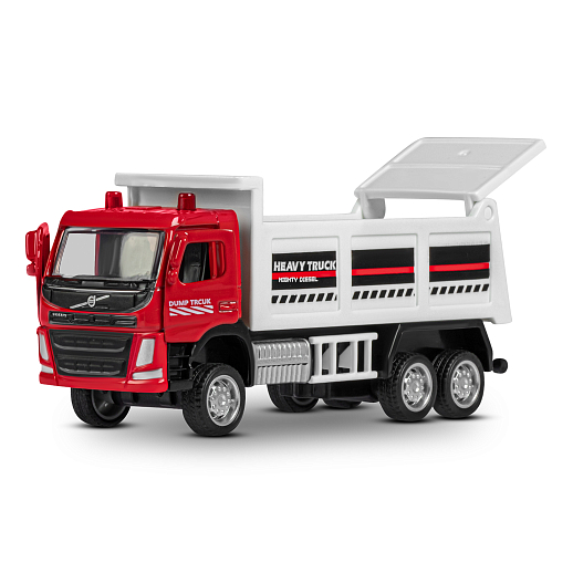 ТМ "Автопанорама" Машинка металлическая 1:72 VOLVO FM грузовик, красный, откр. двери, инерция, в/к 17,5*13*6,5 см в Джамбо Тойз #5