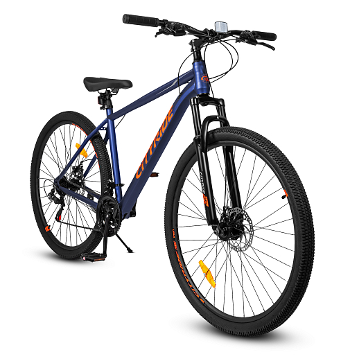 Велосипед двухколёсный CITYRIDE, модель CR-B2-SH01, рама сталь, размер колёс 29", двойные алюминиевые обода, 21 скорость, амортизационная вилка, цвет синий в Джамбо Тойз