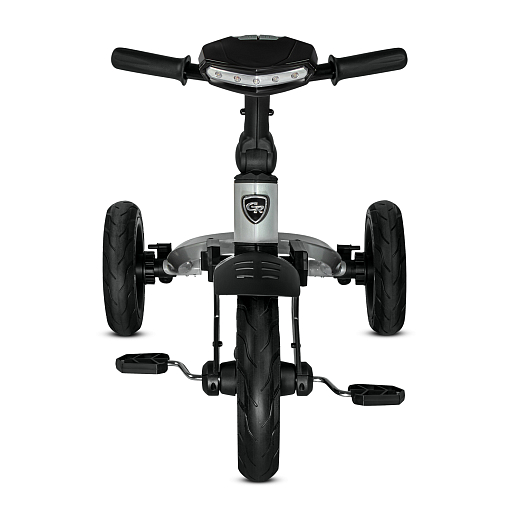 Детский трехколесный велосипед с ручкой CITY-RIDE LUNAR. Поворотное сиденье 360, складная крыша D600, подножки, надувные колеса 12/10, фара в Джамбо Тойз #7