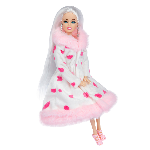 Кукла, цвет шубы бело-розовый, в/к 11х5,3х32,5 см в Джамбо Тойз #6