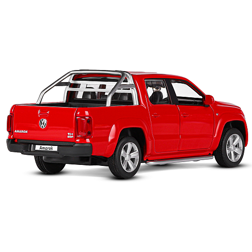 ТМ "Автопанорама" Машинка металлическая 1:30 Volkswagen Amarok, красный, свет, звук, откр. двери, капот и дверка багажника, инерция, в/к 20*10*11 см в Джамбо Тойз #9