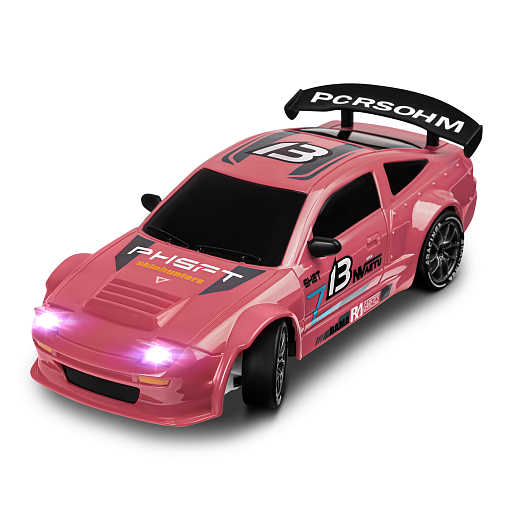 Р/у машинка для дрифта М1:24,2.4GHz,4WD,сменные шины 4шт., конусы 8шт.,свет,с аккум.,цвет красный,в/к 22,5*22,5*7,5см в Джамбо Тойз #15