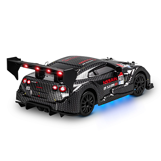 Р/у машина для дрифта 1:24,свет фар,подсветка днища,2 скорости,сменные шины 4шт,конусы 4шт, цвет черный,в белой кор. 22*12,5*10,3см в Джамбо Тойз #5