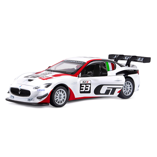 ТМ "Автопанорама" Машинка металл., 1:32 Maserati Gran Turismo MC GT4, белый, инерция, свет, звук, откр. двери, в/к 17,5*13,5*9 см в Джамбо Тойз #7