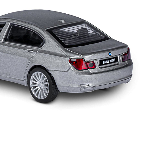 ТМ "Автопанорама" Машинка металлическая 1:46 BMW 760 LI, серый, откр. двери, инерция, в/к 17,5*12,5*6,5 см в Джамбо Тойз #15